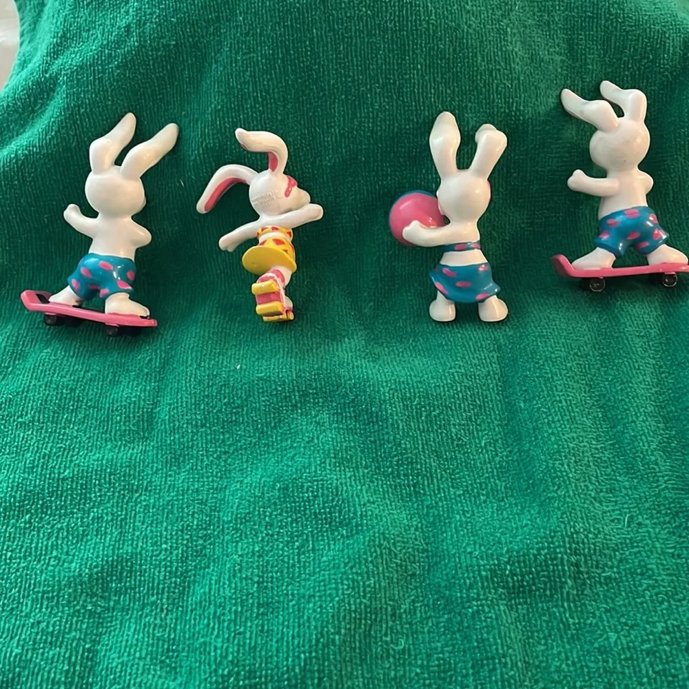 Vintage 1989 Applause Beach Bunnies toy figurine bundle (mlb)